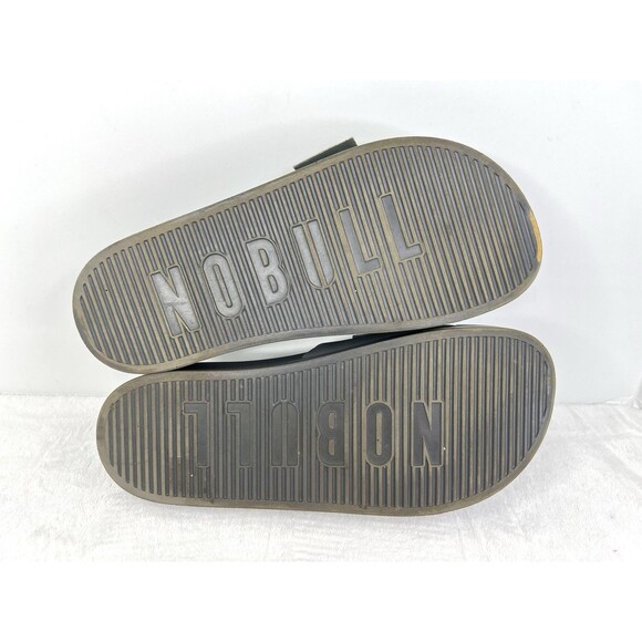 NOBULL Adjustable Strap Sandals Slides Gray Comfort Mens 9 / Womens 10.5